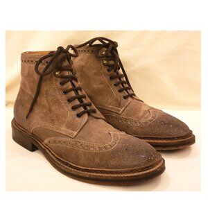 Doucal's Italy Men's Ankle Boots Size-EU-39/US6.5/7 Espresso Leather/Suede